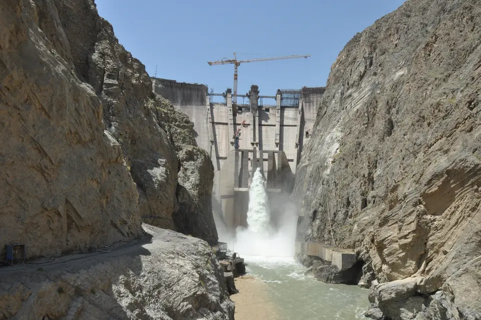 Water released through the Gomal Zam Dam in April 2011, when USAID was providing $40 million to finance the dam’s completion